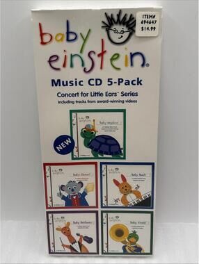 2003 Baby Einstein Sealed Box Set 5 Music CD’s Concert For Little Ears Classical